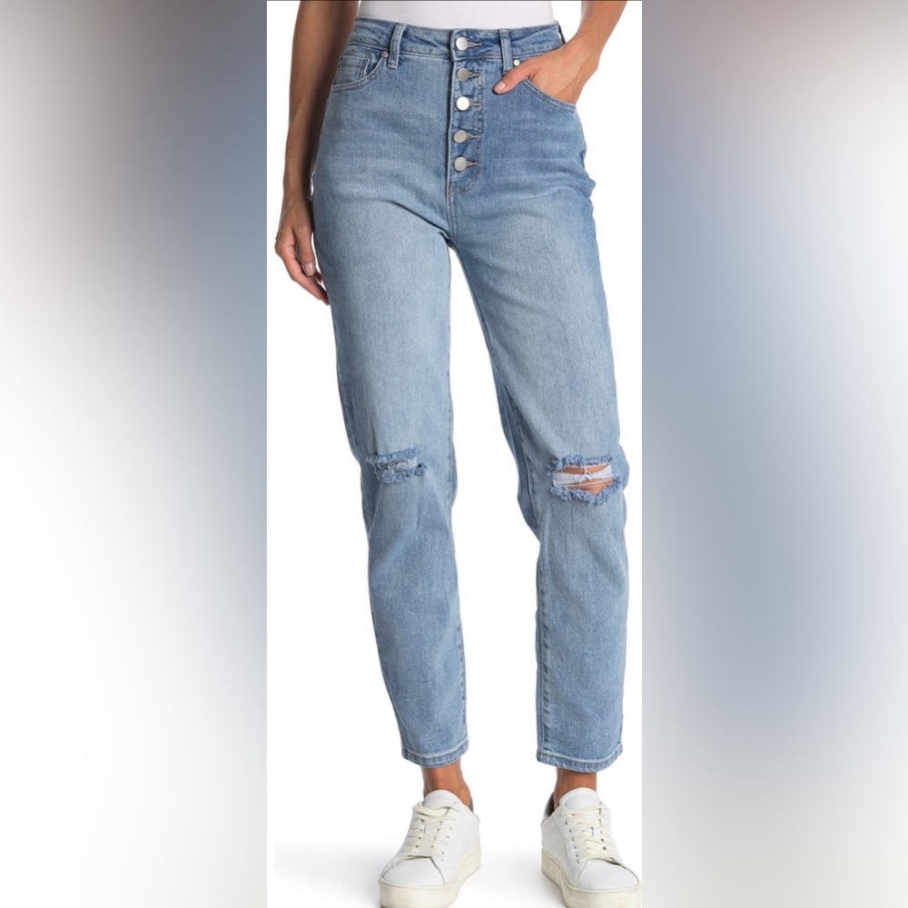 Nordstrom Abound distressed mom jeans size 31